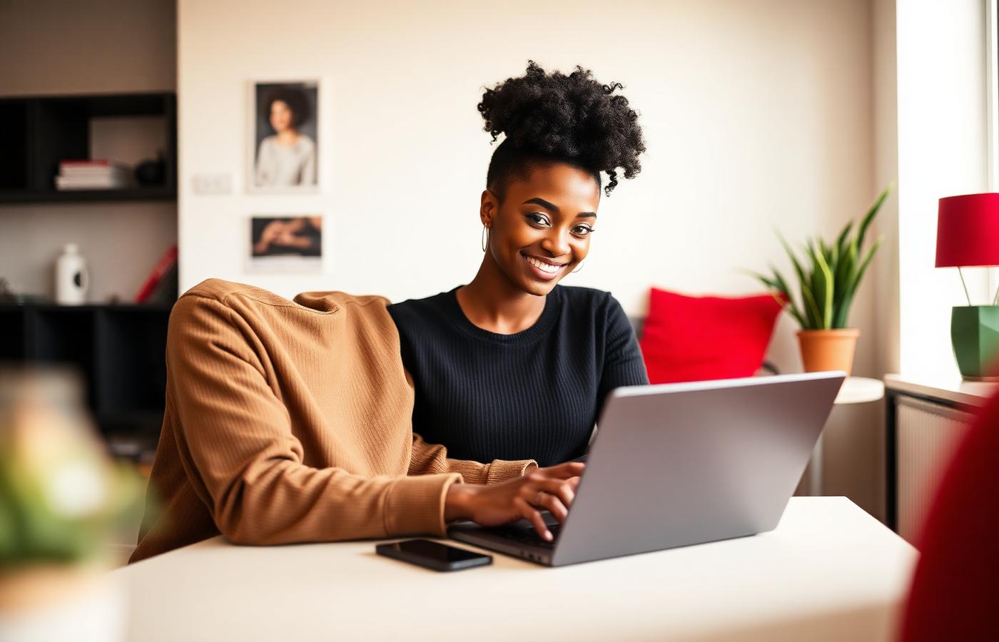 Individual learner studying an online IT short course